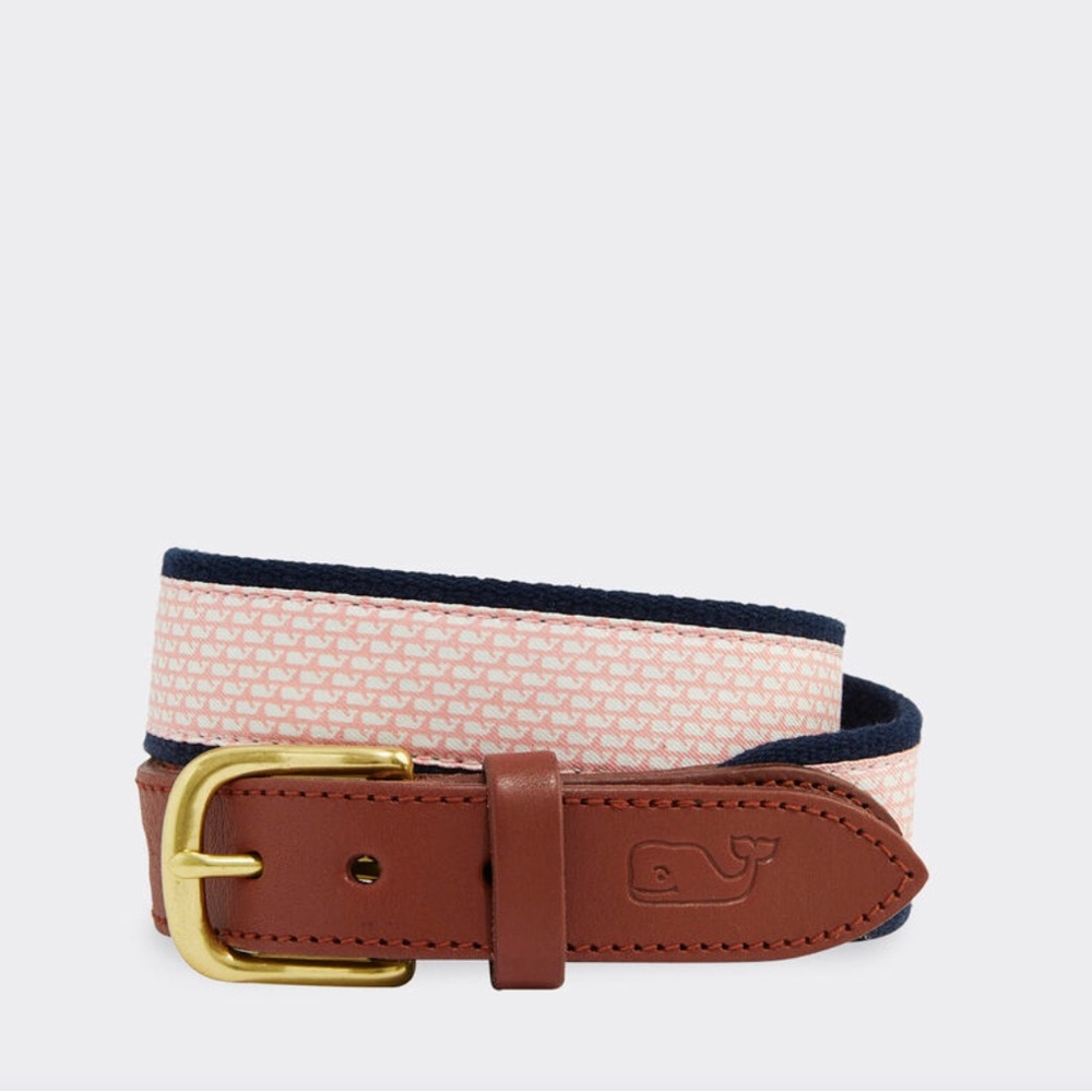 NWT Vineyard Vines boys micro whale classic canvas club belt, 35” or XL